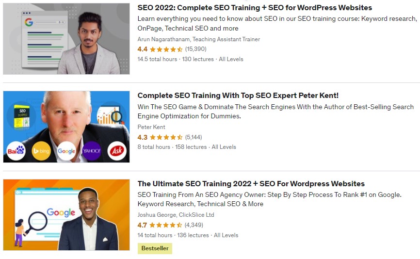 kursus seo udemy