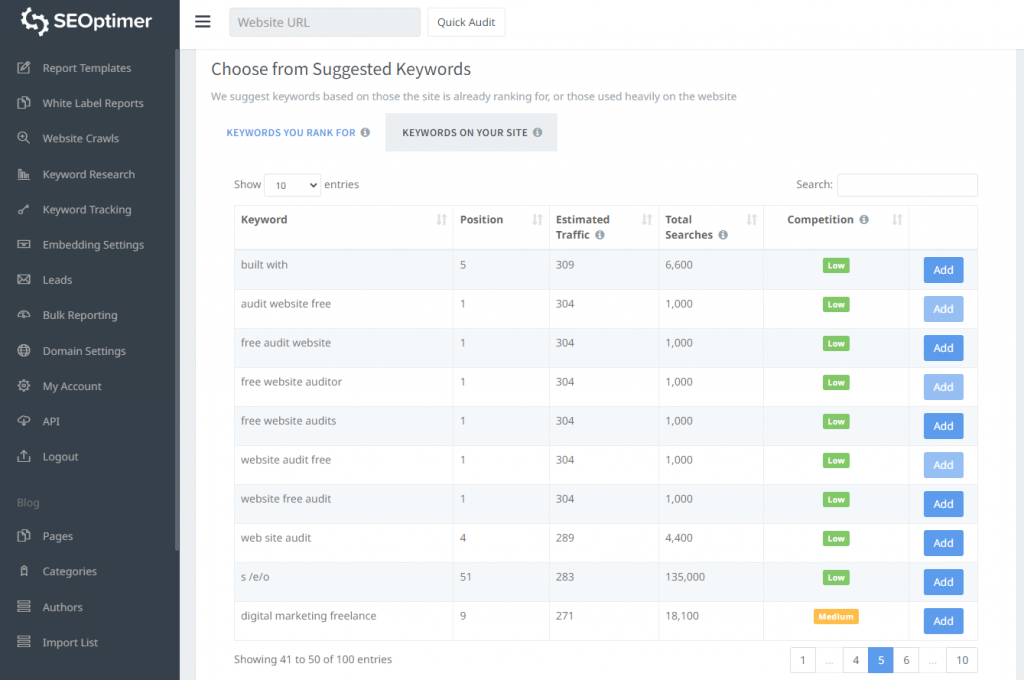 Keyword-Tracking